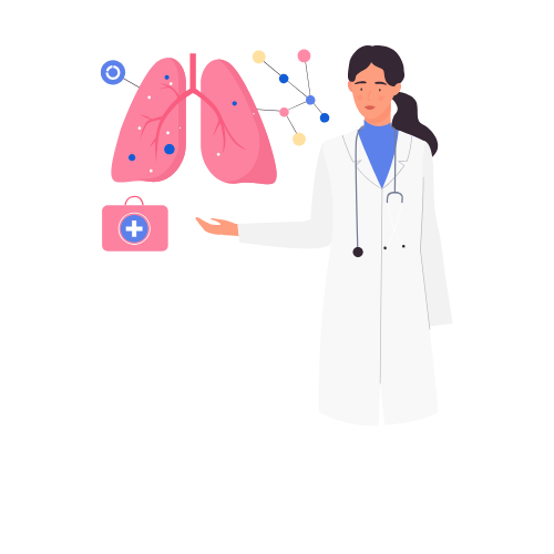 Lung challenge- female doctor